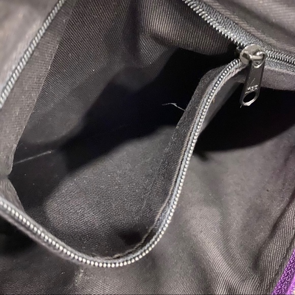 Vintage Genuine Leather Purple Clutch Handbag - Picture 10 of 11